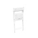 Garden Table & Chairs Set (3 Pieces) Bistro Set 2 White