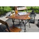 Garden Table & Chairs Set (3 Pieces) Bistro Set 3 Walnut
Black