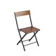 Garden Table & Chairs Set (3 Pieces) Bistro Set 3 Walnut
Black