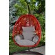 Garden Single Swing Chair Fındık - Claret Red Claret Red Garden Single Swing Chair Fındık - Claret Red Claret Red