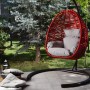 Garden Single Swing Chair Fındık - Claret Red Claret Red
