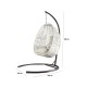 Garden Single Swing Chair Fındık - Cream Cream