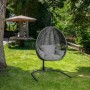 Garden Single Swing Chair Fındık Grey