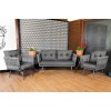 Garden Lounge Set Violet - Grey (1+1+2) Grey