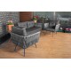 Garden Lounge Set Violet - Grey (1+1+2) Grey