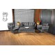Garden Lounge Set Violet - Grey (1+1+2+S) Grey
