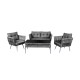 Garden Lounge Set Violet - Grey (1+1+2+S) Grey