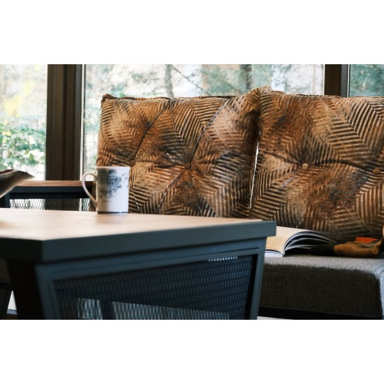 Garden Lounge Set Mers - Black (1+1+2) Black
Wooden
Grey