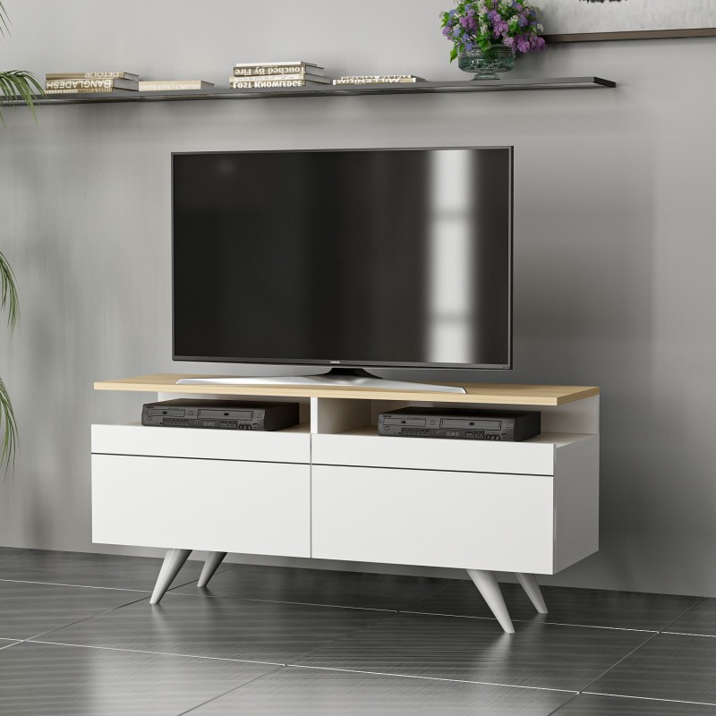 TV Stand Berlin 120 - White Oak
White