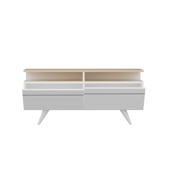 TV Stand Berlin 120 - White Oak
White TV Stand Berlin 120 - White Oak
White
