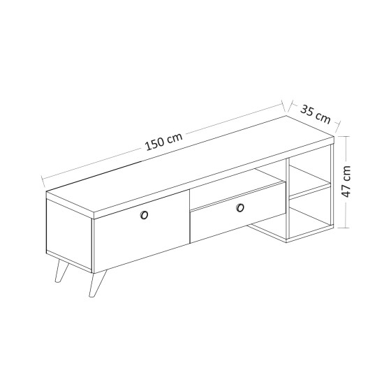 TV Stand Parion - Black Black
Oak TV Stand Parion - Black Black
Oak