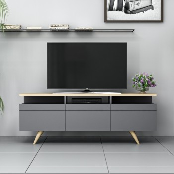 TV Stand Berlin 150 - Anthracite Anthracite
Oak