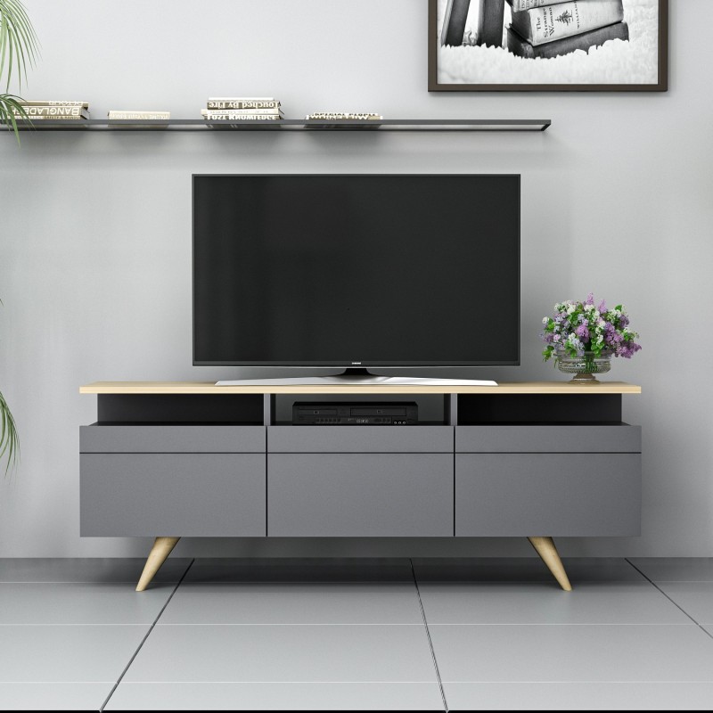 TV Stand Berlin 150 - Anthracite Anthracite
Oak