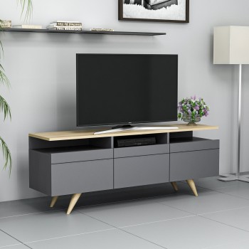 TV Stand Berlin 150 - Anthracite Anthracite
Oak