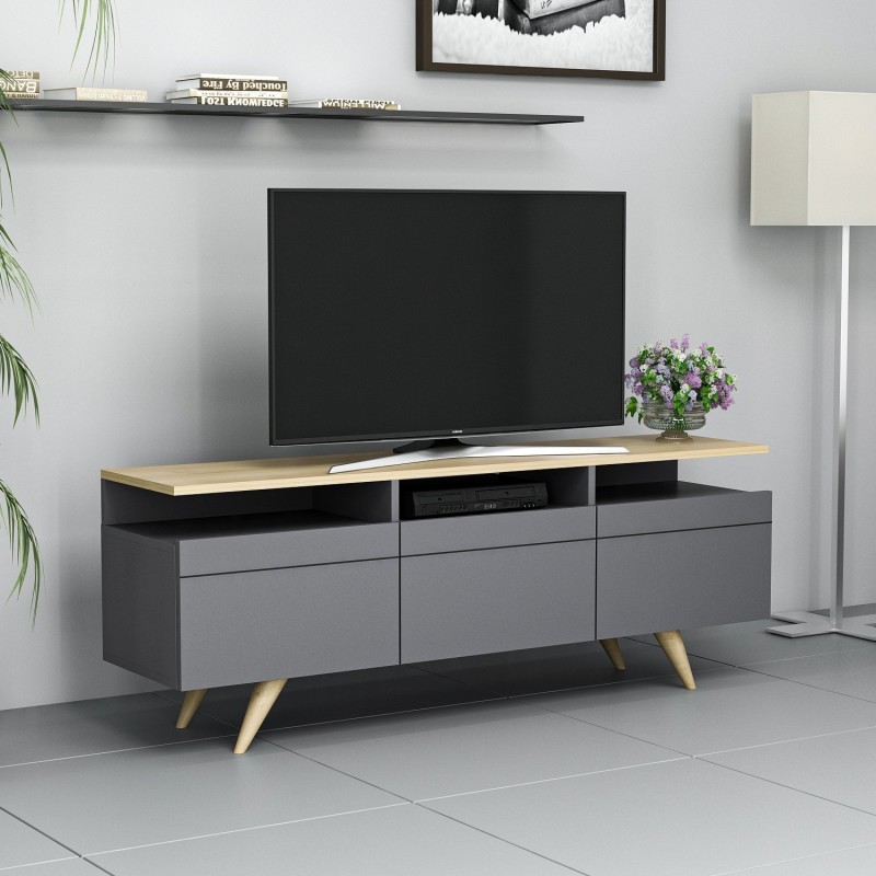 TV Stand Berlin 150 - Anthracite Anthracite
Oak