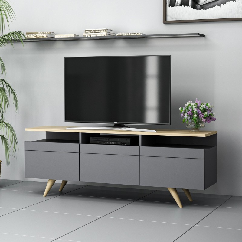 TV Stand Berlin 150 - Anthracite Anthracite
Oak