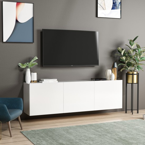 TV Stand White White TV Stand White White