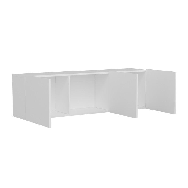 TV Stand White White