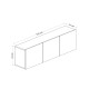 TV Stand White White TV Stand White White