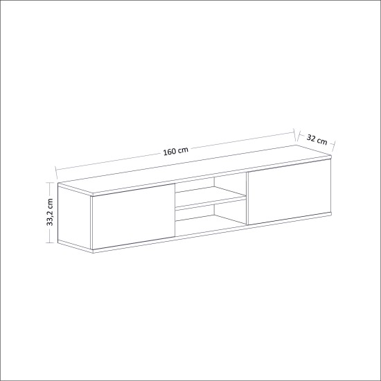 TV Stand Ayze Anthracite
Walnut
White TV Stand Ayze Anthracite
Walnut
White