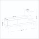 TV Stand Dizayn Anthracite
Walnut