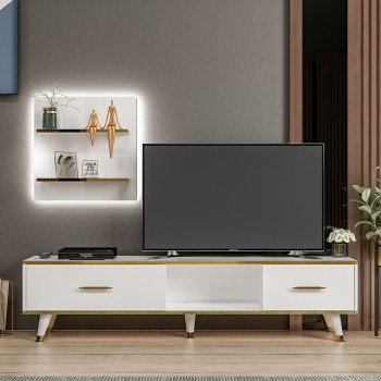 TV Unit Aren White
Gold