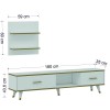 TV Unit Aren White
Gold
