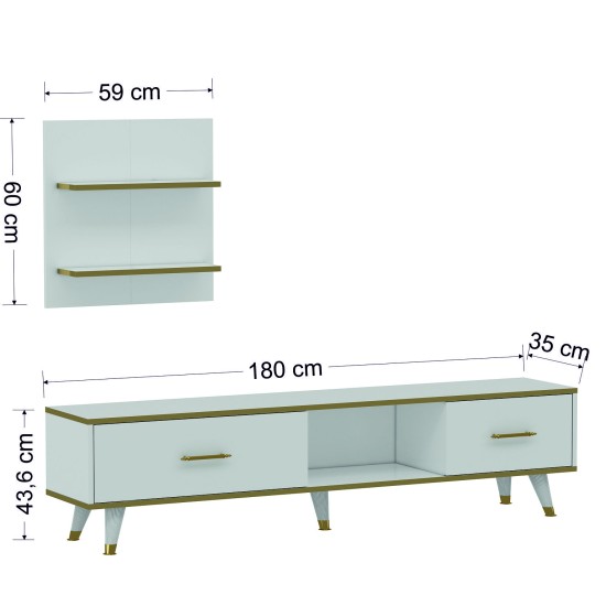 TV Unit Aren White
Gold TV Unit Aren White
Gold