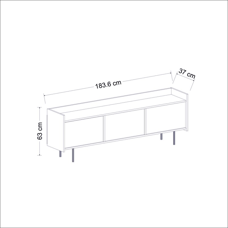 TV Stand Atlas - White White