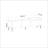 TV Stand Mia - Anthracite Anthracite