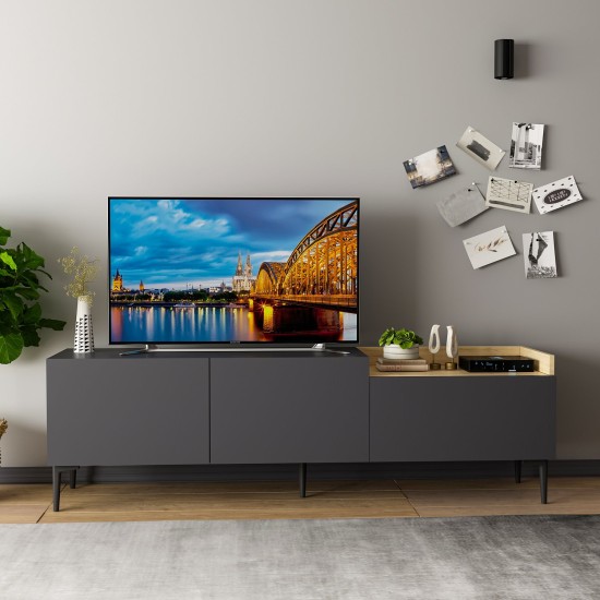 TV Stand Mia - Anthracite Anthracite TV Stand Mia - Anthracite Anthracite