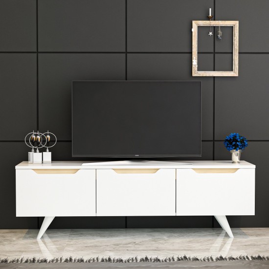 TV Stand Prag - White White
Oak