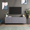 TV Stand White - Anthracite Anthracite
