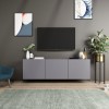 TV Stand White - Anthracite Anthracite