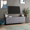 TV Stand White - Anthracite Anthracite