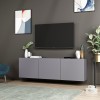 TV Stand White - Anthracite Anthracite