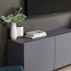 TV Stand White - Anthracite Anthracite