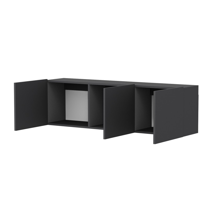 TV Stand White - Anthracite Anthracite