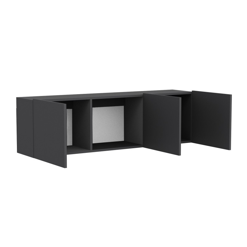 TV Stand White - Anthracite Anthracite