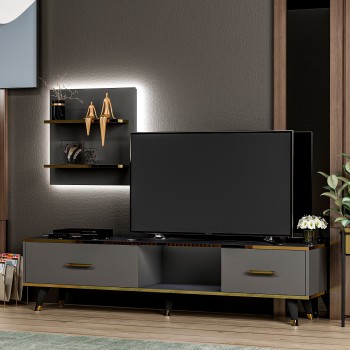 TV Unit Aren - Anthracite Anthracite