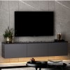 TV Stand Neon Illuminated - Anthracite Anthracite