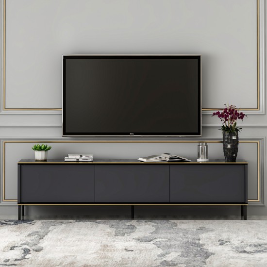 TV Stand Imaj - Anthracite Anthracite TV Stand Imaj - Anthracite Anthracite