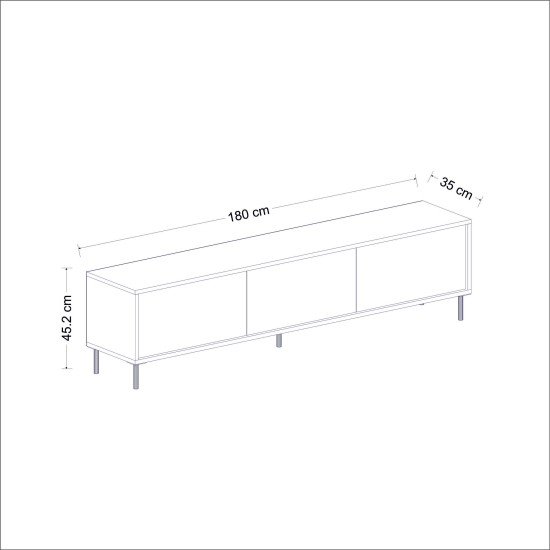 TV Stand Imaj - Anthracite Anthracite TV Stand Imaj - Anthracite Anthracite