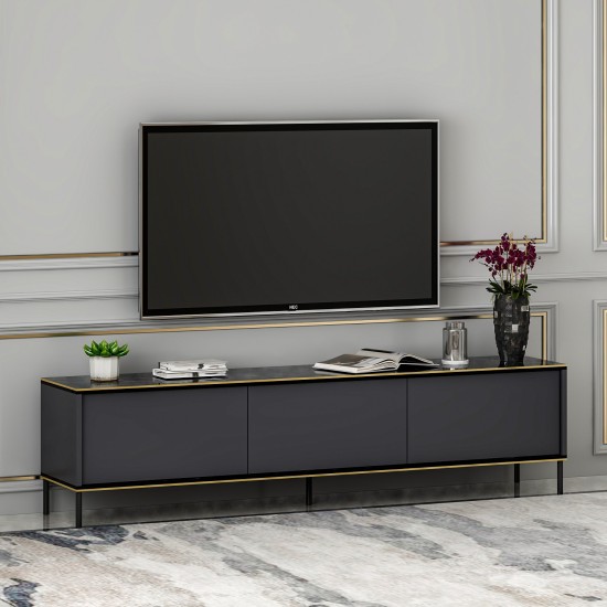 TV Stand Imaj - Anthracite Anthracite TV Stand Imaj - Anthracite Anthracite