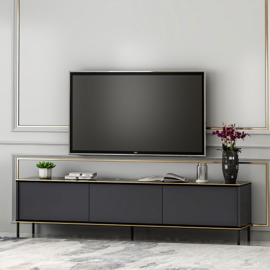 TV Stand Imaj - Anthracite Anthracite TV Stand Imaj - Anthracite Anthracite