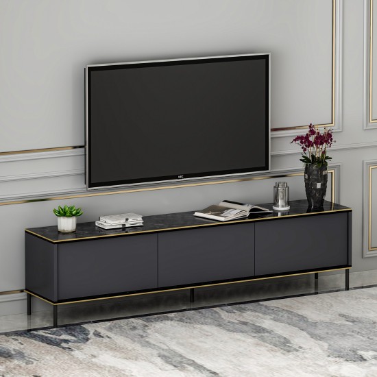 TV Stand Imaj - Anthracite Anthracite TV Stand Imaj - Anthracite Anthracite