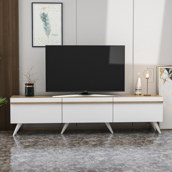 TV Stand Valentina - White White TV Stand Valentina - White White