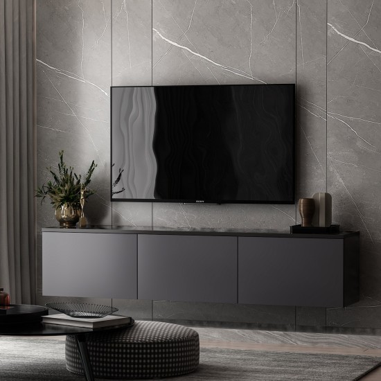 TV Stand Neon - Anthracite Anthracite TV Stand Neon - Anthracite Anthracite