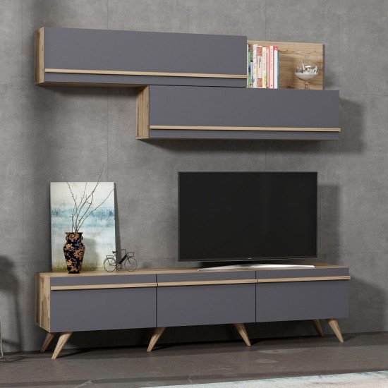 TV Unit Amsterdam - Anthracite, Ciragan Anthracite
Walnut TV Unit Amsterdam - Anthracite, Ciragan Anthracite
Walnut