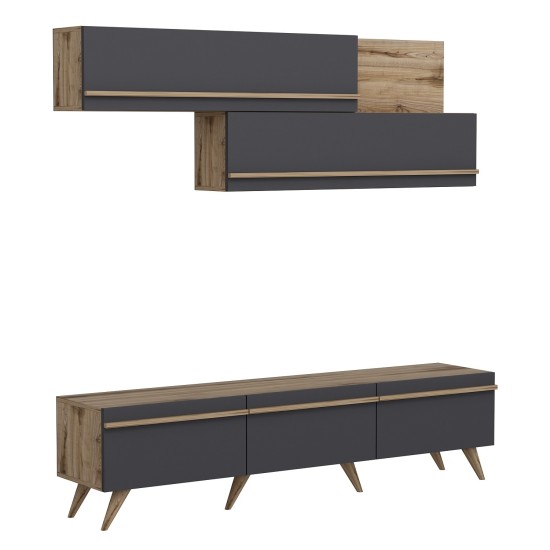 TV Unit Amsterdam - Anthracite, Ciragan Anthracite
Walnut TV Unit Amsterdam - Anthracite, Ciragan Anthracite
Walnut